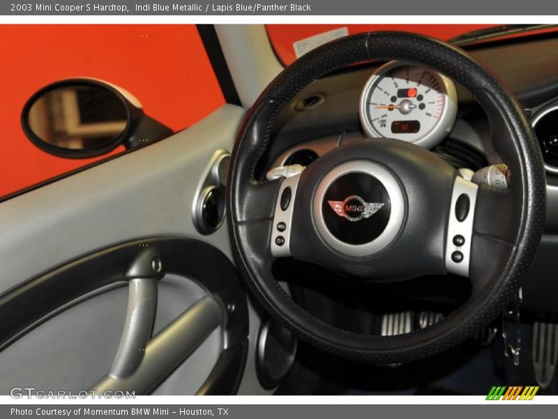 Indi Blue Metallic / Lapis Blue/Panther Black 2003 Mini Cooper S Hardtop