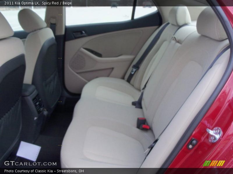 Spicy Red / Beige 2011 Kia Optima LX