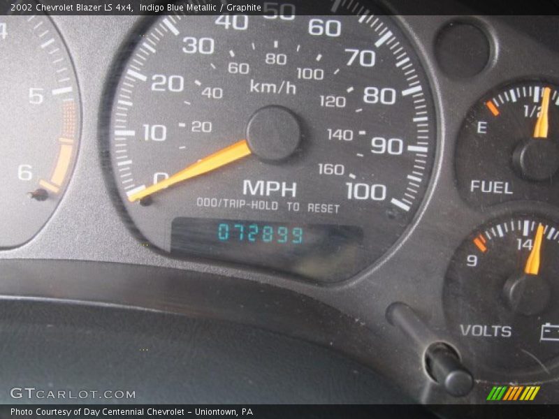 Indigo Blue Metallic / Graphite 2002 Chevrolet Blazer LS 4x4
