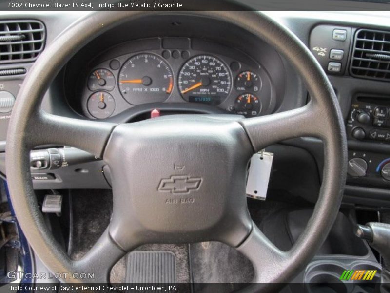 Indigo Blue Metallic / Graphite 2002 Chevrolet Blazer LS 4x4
