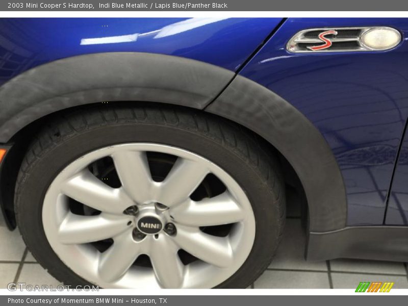 Indi Blue Metallic / Lapis Blue/Panther Black 2003 Mini Cooper S Hardtop