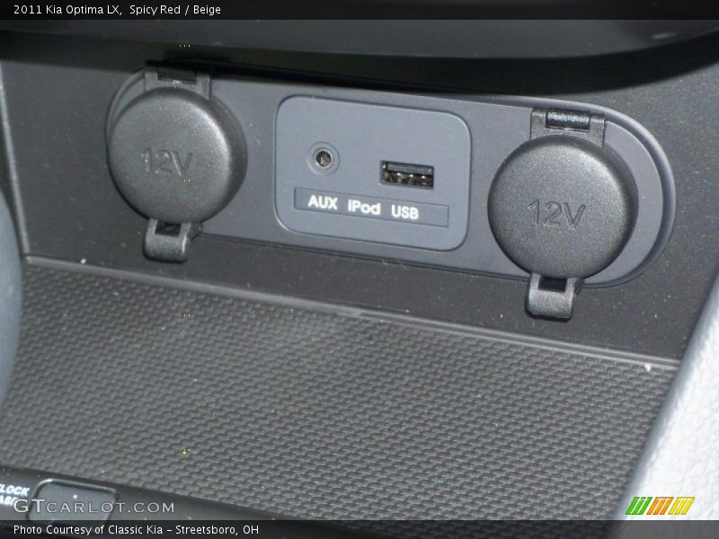 Spicy Red / Beige 2011 Kia Optima LX