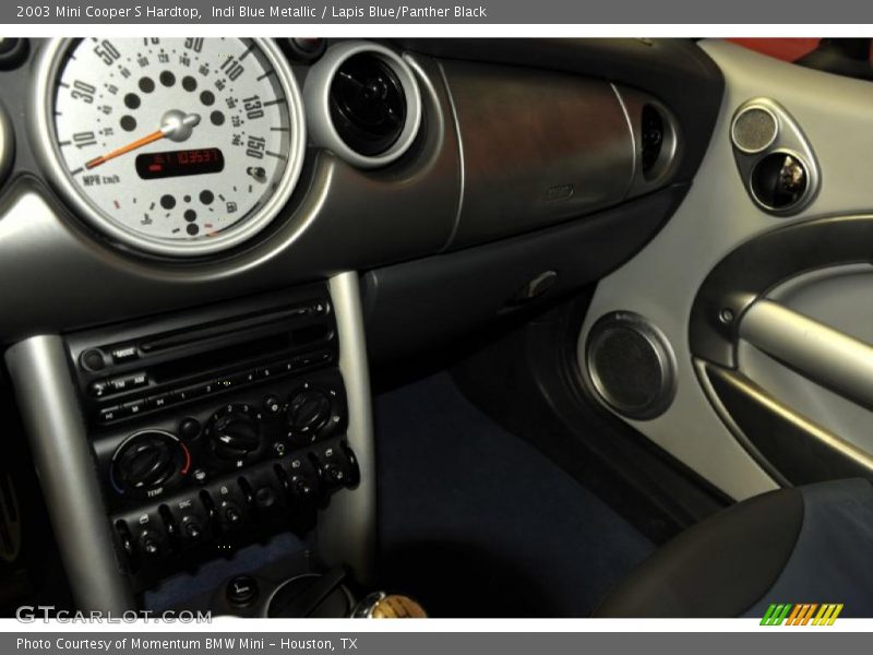 Indi Blue Metallic / Lapis Blue/Panther Black 2003 Mini Cooper S Hardtop