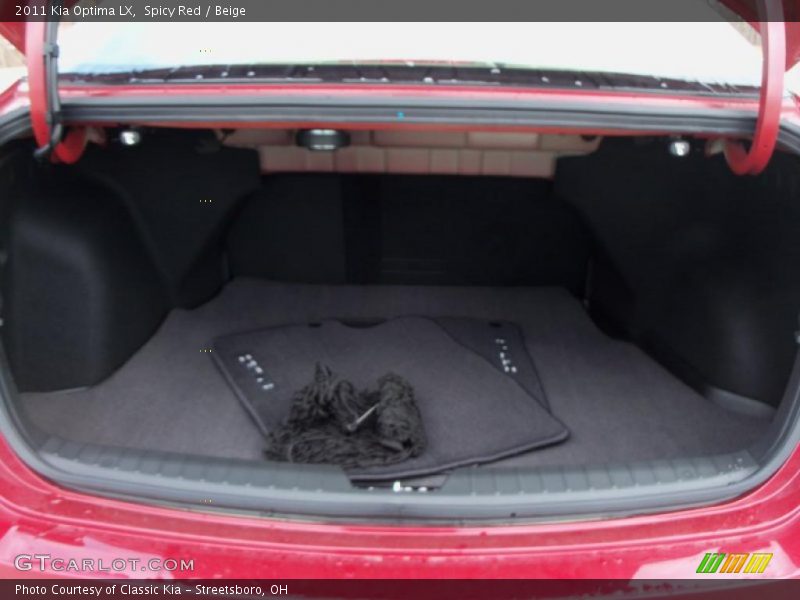 Spicy Red / Beige 2011 Kia Optima LX