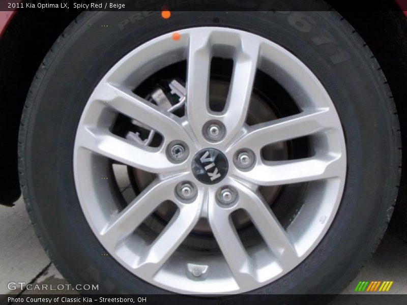 Spicy Red / Beige 2011 Kia Optima LX
