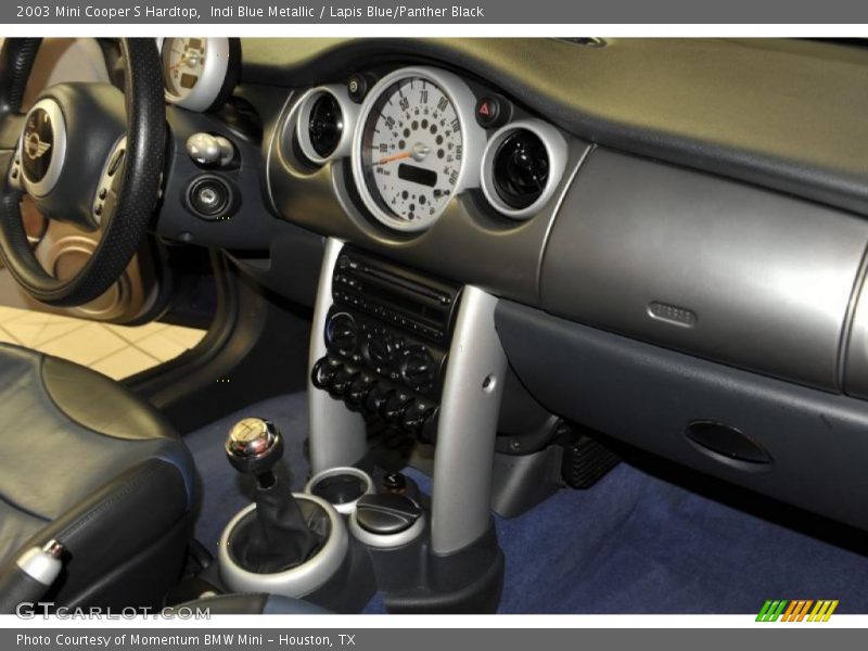 Indi Blue Metallic / Lapis Blue/Panther Black 2003 Mini Cooper S Hardtop