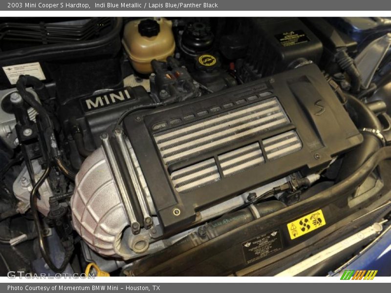 Indi Blue Metallic / Lapis Blue/Panther Black 2003 Mini Cooper S Hardtop