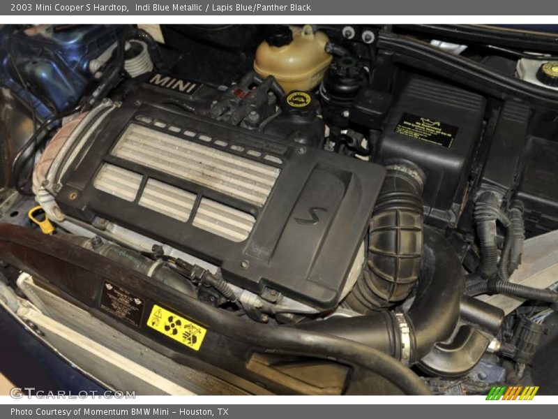 Indi Blue Metallic / Lapis Blue/Panther Black 2003 Mini Cooper S Hardtop