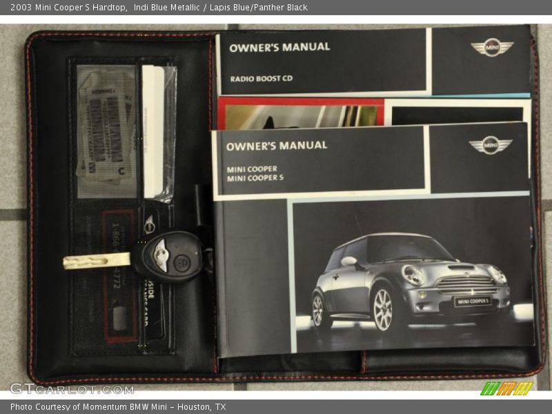 Indi Blue Metallic / Lapis Blue/Panther Black 2003 Mini Cooper S Hardtop