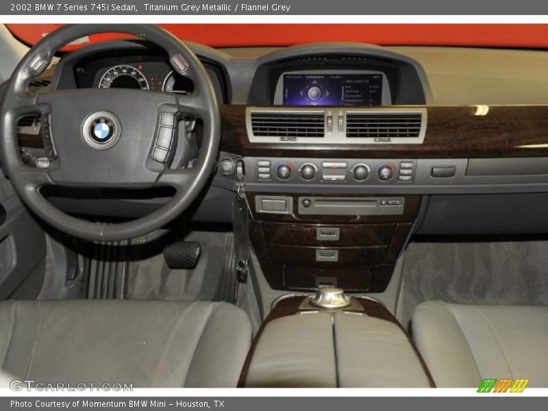 Titanium Grey Metallic / Flannel Grey 2002 BMW 7 Series 745i Sedan