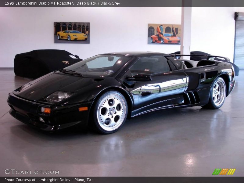 Deep Black / Black/Grey 1999 Lamborghini Diablo VT Roadster