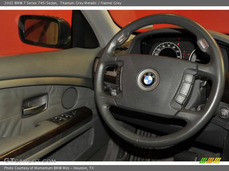 Titanium Grey Metallic / Flannel Grey 2002 BMW 7 Series 745i Sedan