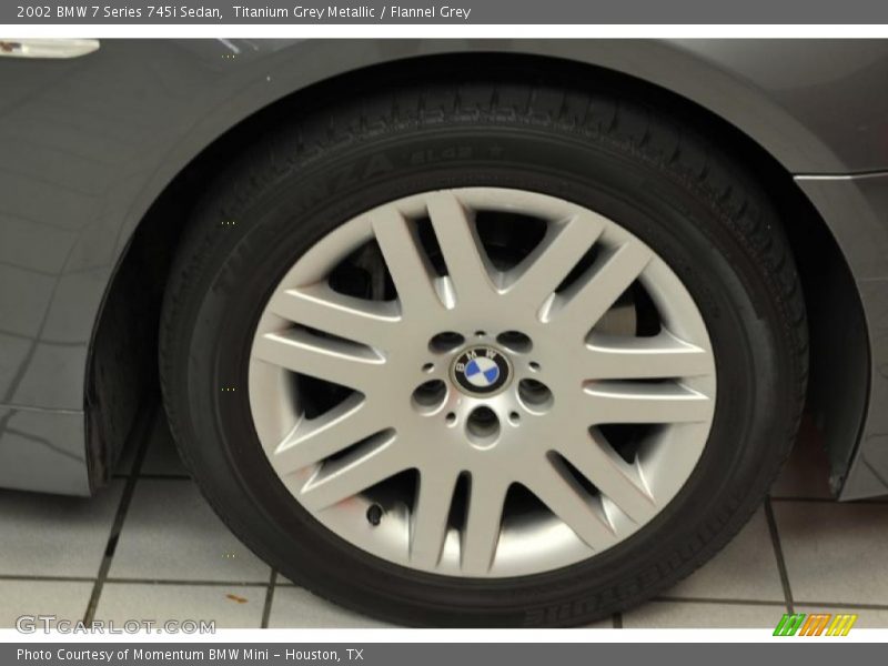 Titanium Grey Metallic / Flannel Grey 2002 BMW 7 Series 745i Sedan