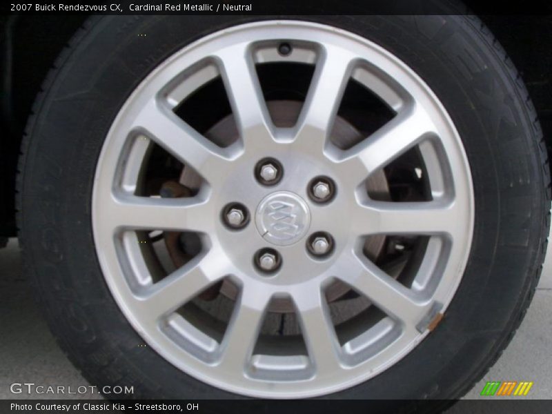 Cardinal Red Metallic / Neutral 2007 Buick Rendezvous CX