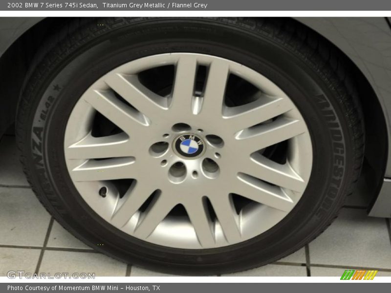 Titanium Grey Metallic / Flannel Grey 2002 BMW 7 Series 745i Sedan