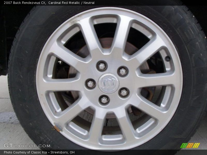 Cardinal Red Metallic / Neutral 2007 Buick Rendezvous CX