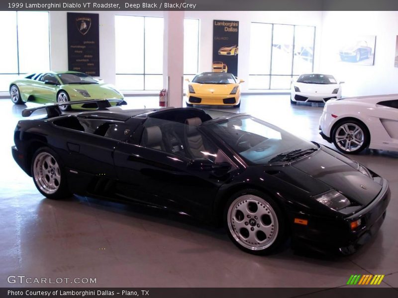 Deep Black / Black/Grey 1999 Lamborghini Diablo VT Roadster