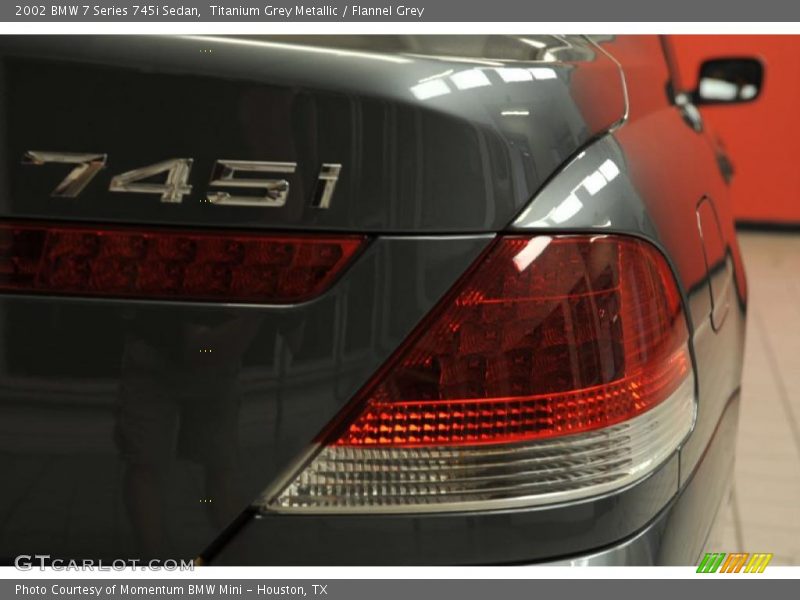 Titanium Grey Metallic / Flannel Grey 2002 BMW 7 Series 745i Sedan