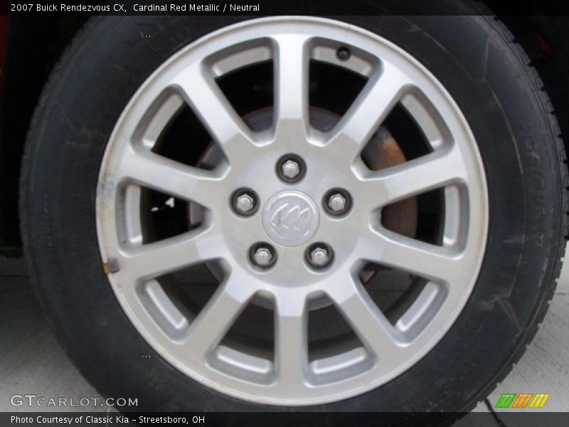 Cardinal Red Metallic / Neutral 2007 Buick Rendezvous CX