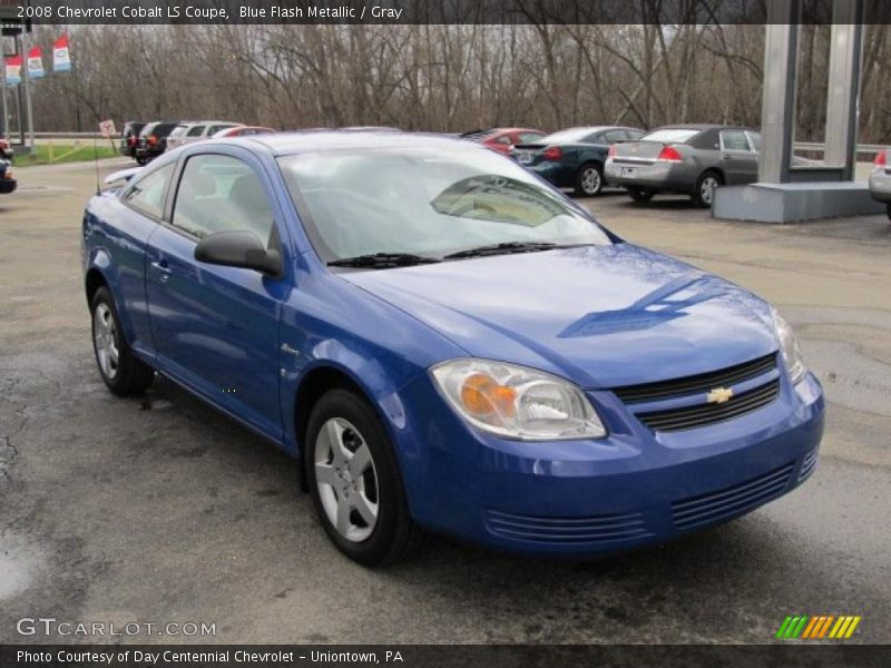 Blue Flash Metallic / Gray 2008 Chevrolet Cobalt LS Coupe