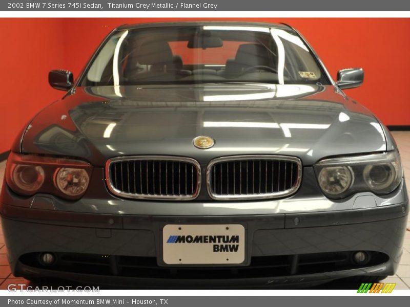Titanium Grey Metallic / Flannel Grey 2002 BMW 7 Series 745i Sedan