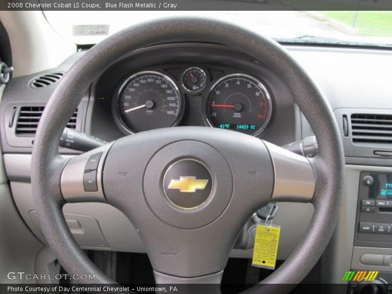 Blue Flash Metallic / Gray 2008 Chevrolet Cobalt LS Coupe
