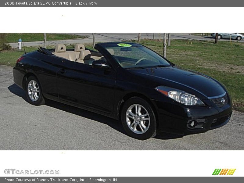 Black / Ivory 2008 Toyota Solara SE V6 Convertible