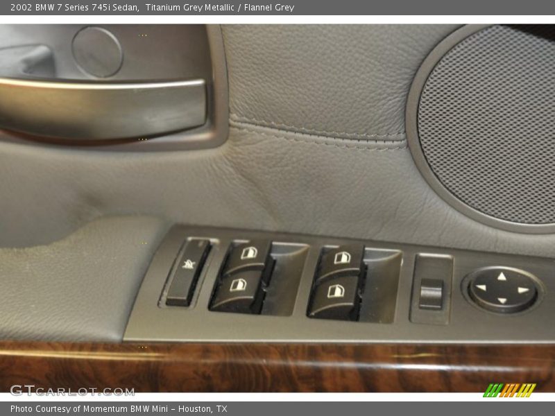 Titanium Grey Metallic / Flannel Grey 2002 BMW 7 Series 745i Sedan