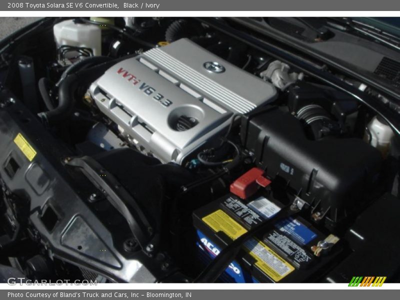 Black / Ivory 2008 Toyota Solara SE V6 Convertible
