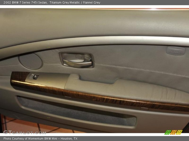 Titanium Grey Metallic / Flannel Grey 2002 BMW 7 Series 745i Sedan