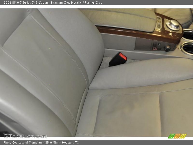 Titanium Grey Metallic / Flannel Grey 2002 BMW 7 Series 745i Sedan