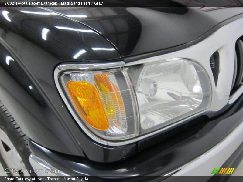 Black Sand Pearl / Gray 2002 Toyota Tacoma Xtracab