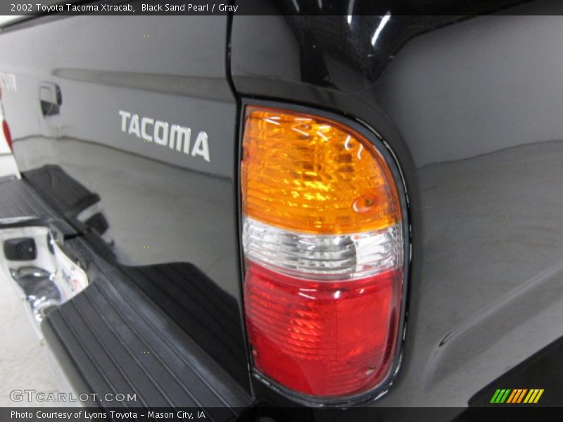Black Sand Pearl / Gray 2002 Toyota Tacoma Xtracab