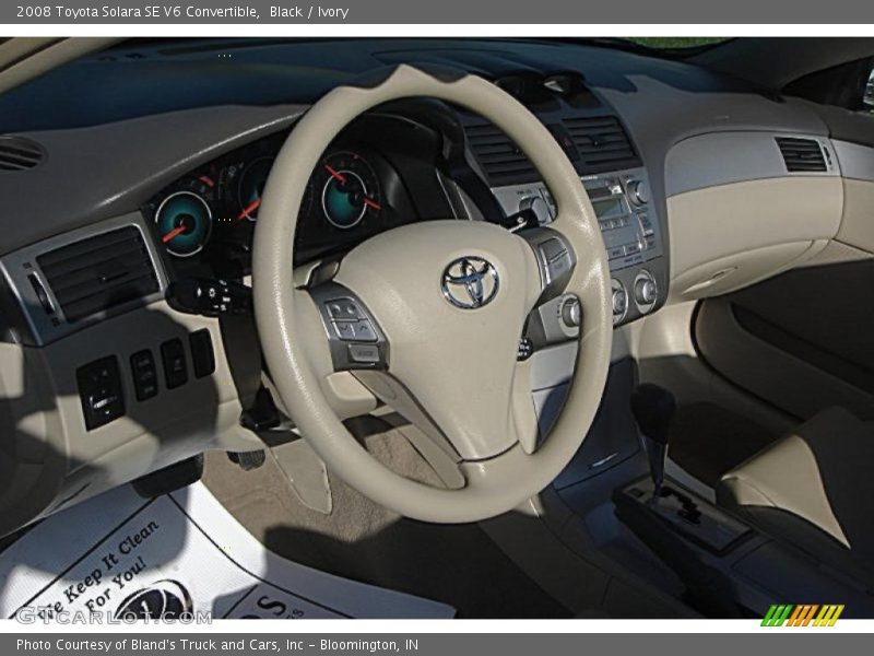 Black / Ivory 2008 Toyota Solara SE V6 Convertible