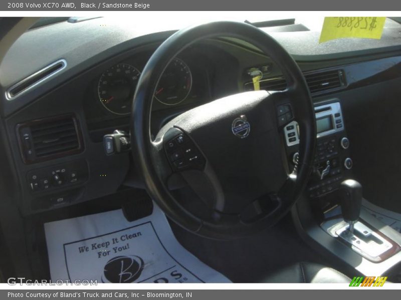 Black / Sandstone Beige 2008 Volvo XC70 AWD