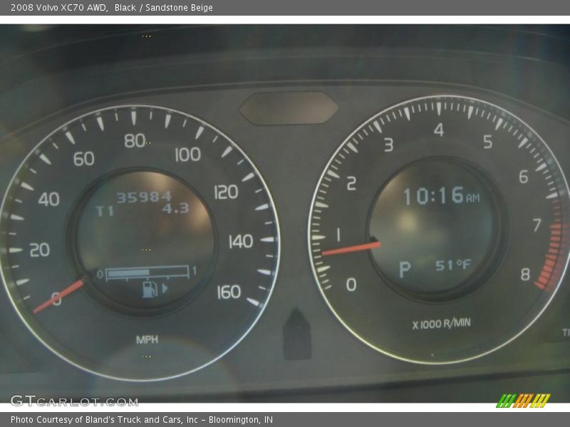 Black / Sandstone Beige 2008 Volvo XC70 AWD