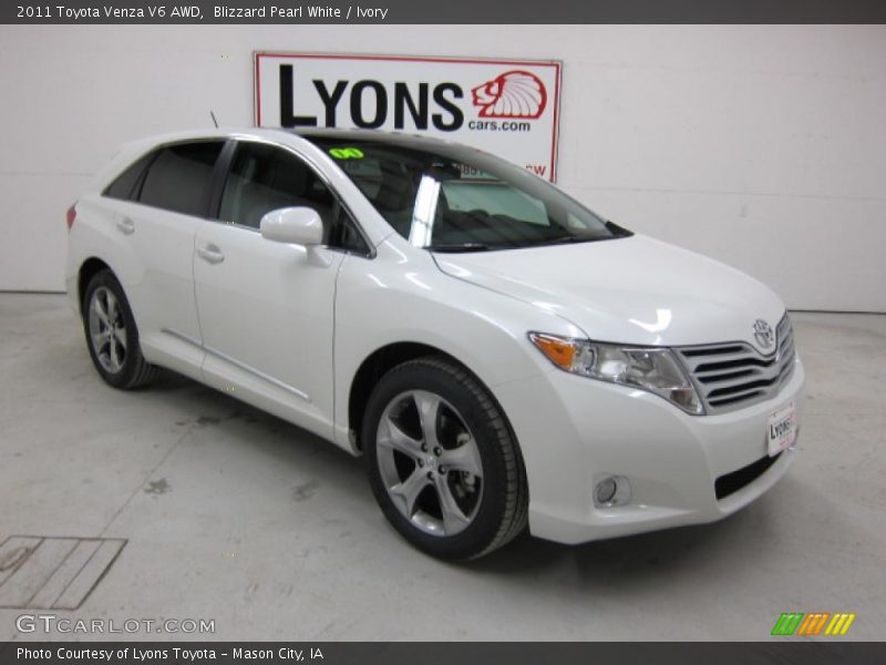 Blizzard Pearl White / Ivory 2011 Toyota Venza V6 AWD