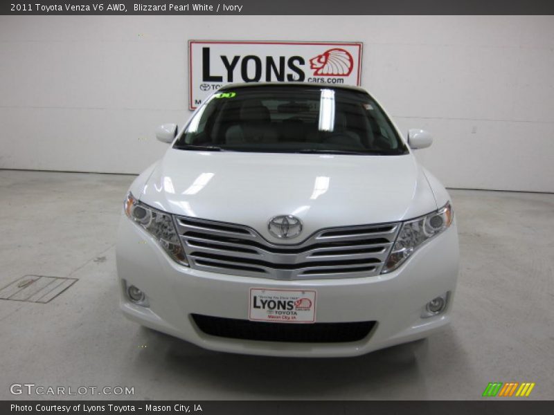 Blizzard Pearl White / Ivory 2011 Toyota Venza V6 AWD