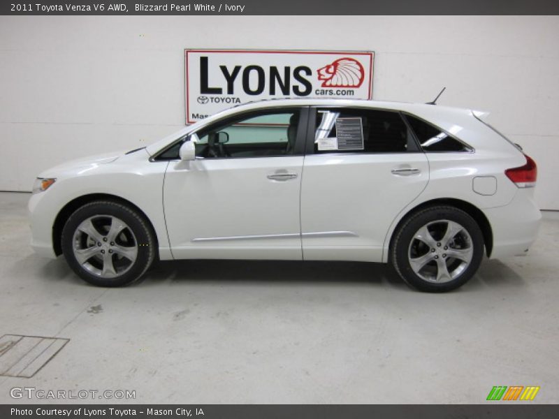 Blizzard Pearl White / Ivory 2011 Toyota Venza V6 AWD