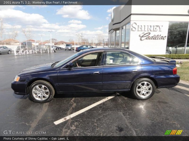 Monterey Blue Pearl / Parchment 2001 Acura TL 3.2