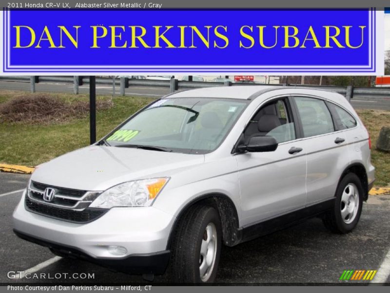Alabaster Silver Metallic / Gray 2011 Honda CR-V LX