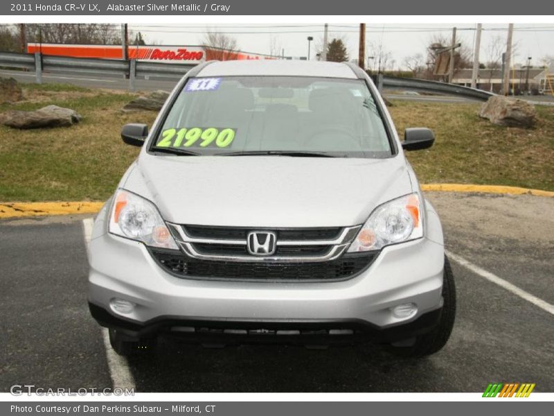 Alabaster Silver Metallic / Gray 2011 Honda CR-V LX