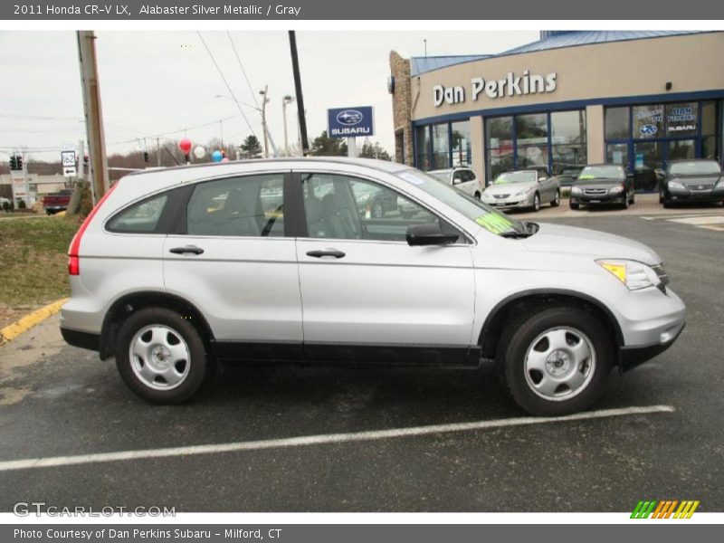 Alabaster Silver Metallic / Gray 2011 Honda CR-V LX