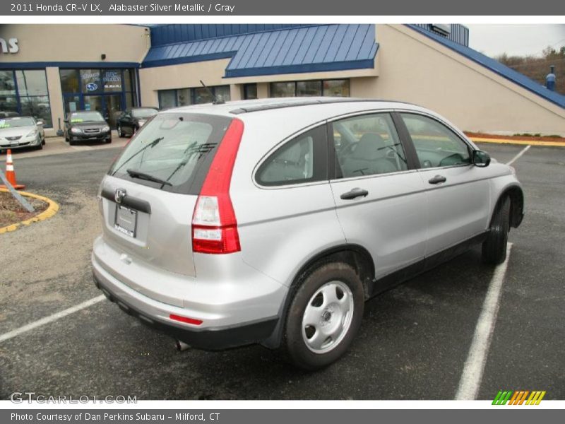 Alabaster Silver Metallic / Gray 2011 Honda CR-V LX