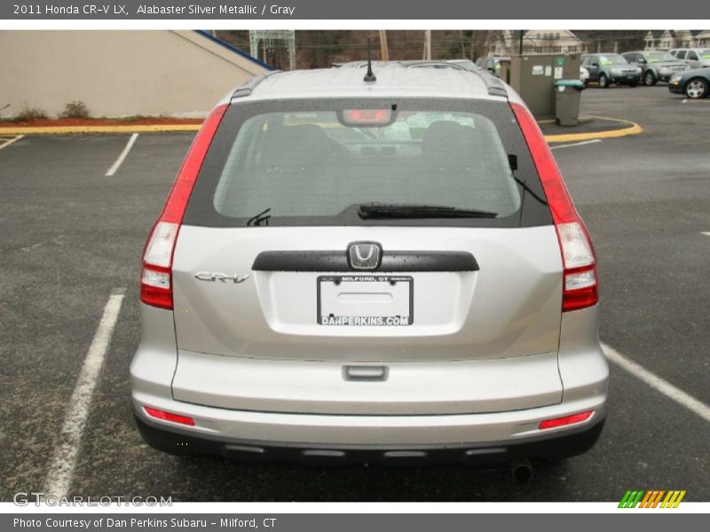 Alabaster Silver Metallic / Gray 2011 Honda CR-V LX