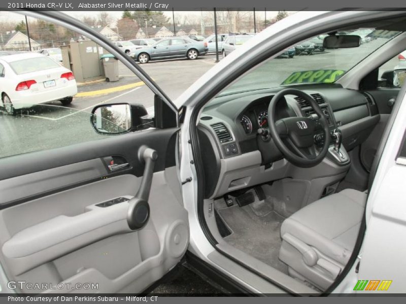 Alabaster Silver Metallic / Gray 2011 Honda CR-V LX
