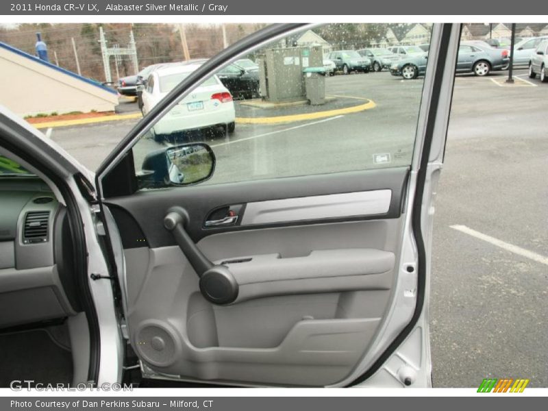 Alabaster Silver Metallic / Gray 2011 Honda CR-V LX