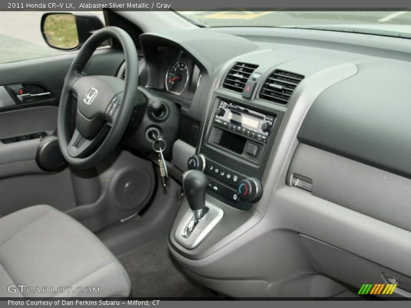 Alabaster Silver Metallic / Gray 2011 Honda CR-V LX
