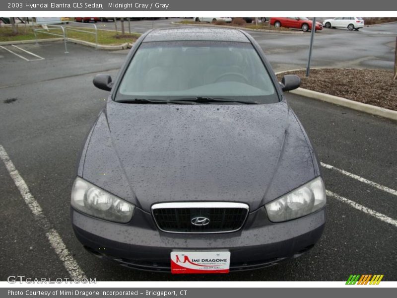 Midnight Gray / Gray 2003 Hyundai Elantra GLS Sedan