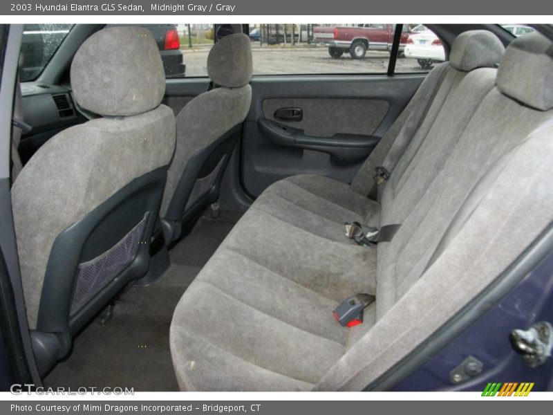 Midnight Gray / Gray 2003 Hyundai Elantra GLS Sedan